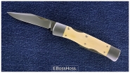 Jess Horn Natural-handle Lockback Whittler Prototype
